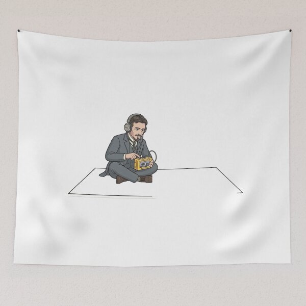 Item preview, Tesla's Mixtape - Retro-Futuristic Victorian Inventor designed and sold by RewindArtLab.