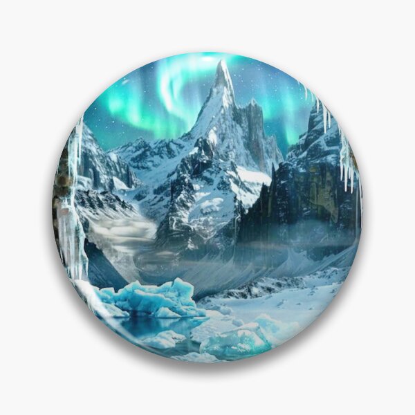 Item preview, surreal landscape ice mountains wall breakthrough dream inner life designed and sold by G-M-Designs.