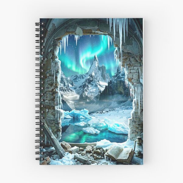 Artikelvorschau, surreale Landschaft Eis Gebirge Wanddurchbruch Traum Innenleben entworfen und verkauft von G-M-Designs.