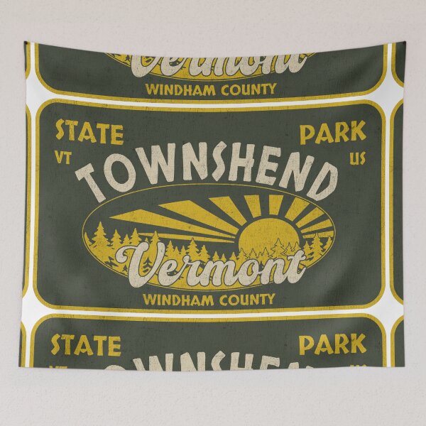 Item preview, Townshend State Park, Windham County, Vermont, badge design designed and sold by Wanderful-roads.