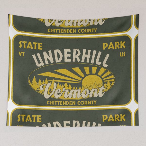 Item preview, Underhill State Park, Chittenden County, Vermont, badge design designed and sold by Wanderful-roads.