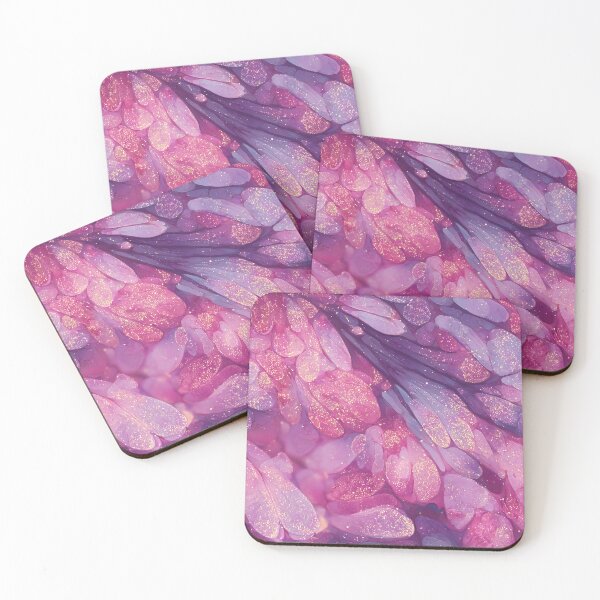 Item preview, Pink Butterfly Wing Microscopy Faux Glitter Seamless Pattern designed and sold by Nyx Creates.