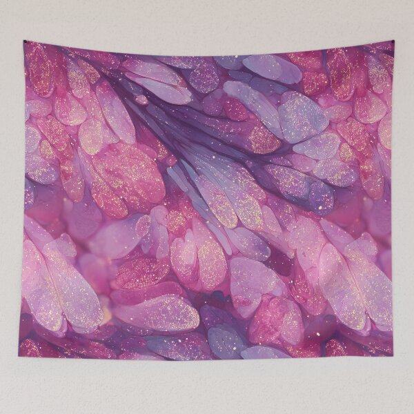 Item preview, Pink Butterfly Wing Microscopy Faux Glitter Seamless Pattern designed and sold by Nyx Creates.