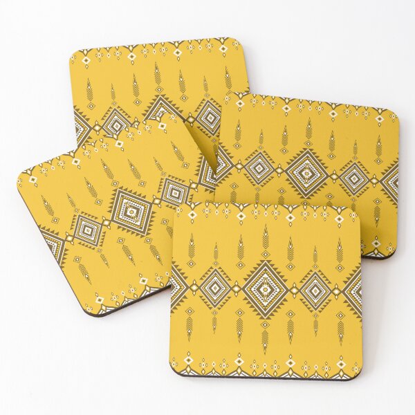 Item preview, Native ethnic pattern in yellow tones. designed and sold by Nengsang.