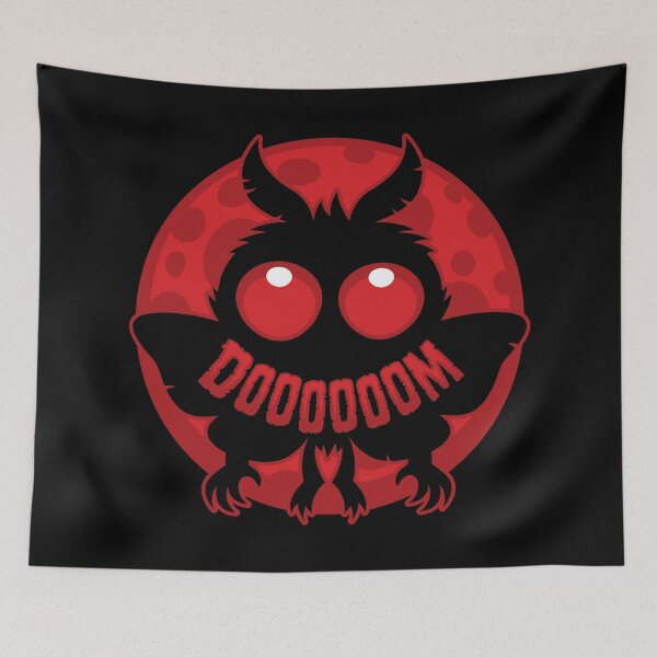 Item preview, Mini Moonlit Mothman of DOOOOOOM designed and sold by fizzgig.