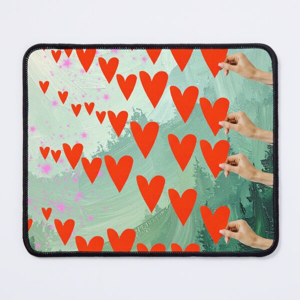 Item preview, Wilderness Flying Hearts Collage Art designed and sold by AnimaliaStar.