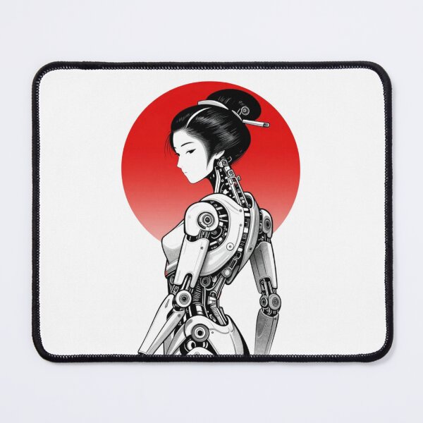 Item preview, Cyberpunk Geisha Android Japanese Aesthetic Art designed and sold by VibeFactoryOfc.