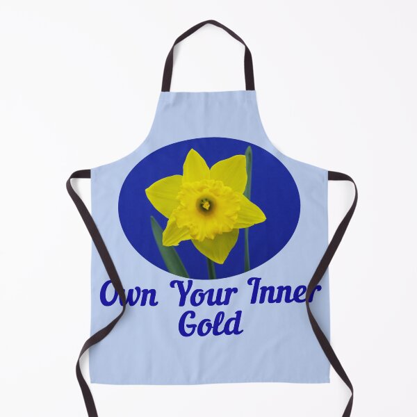 Item preview, Daffodil Flower in Blue Ellipse - Own Your Inner Gold designed and sold by JurateArt-DK.