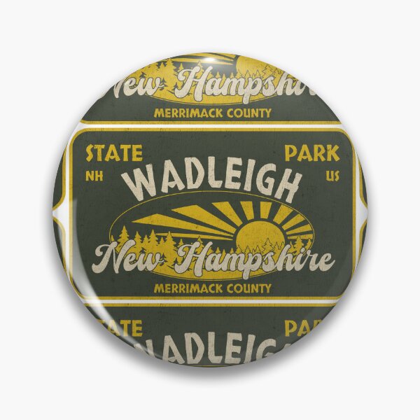 Item preview, Wadleigh State Park, Merrimack County, New Hampshire, badge design designed and sold by Wanderful-roads.