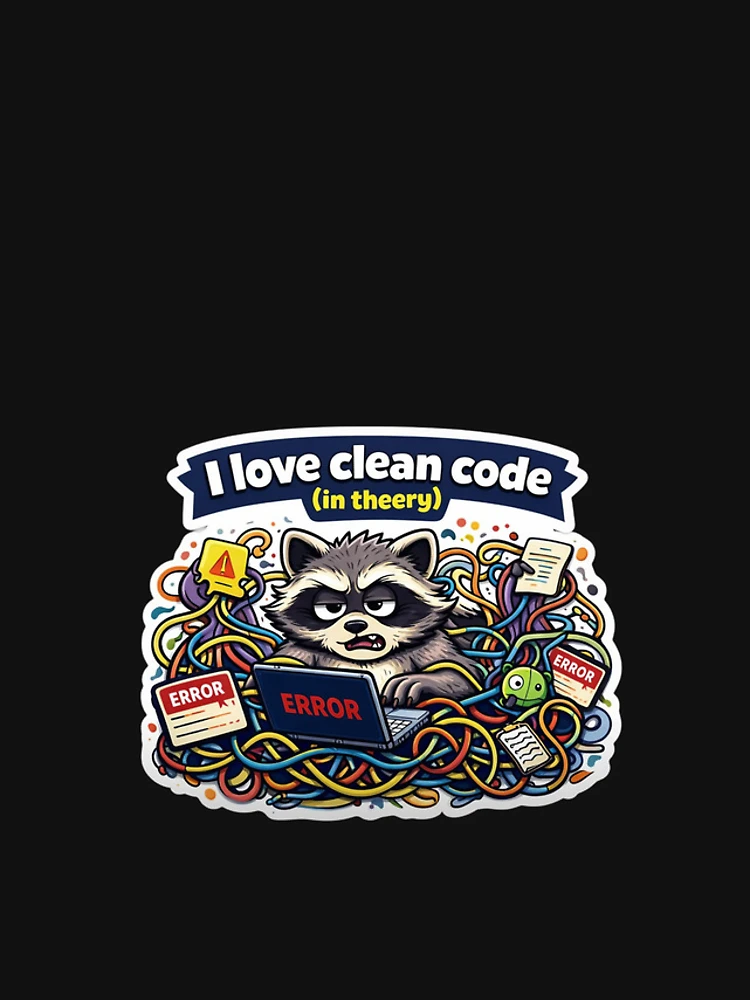 Thumbnail 4 of 4, Samsung Galaxy Phone Case, Funny Raccoon Programmer Sticker – Spaghetti Code Debugging Meme, Coding Humor Gift for Developers designed and sold by NUVYStudio.