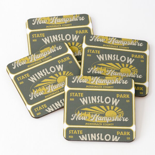 Item preview, Winslow State Park, Merrimack County, New Hampshire, badge design designed and sold by Wanderful-roads.