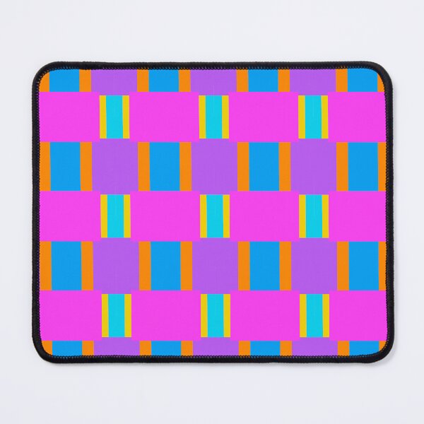 Item preview, Vibrant Blue Yellow Purple Square Pattern designed and sold by anamariafischer.