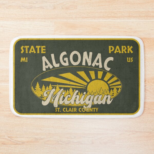 Item preview, Algonac State Park, St. Clair County, Michigan, badge design designed and sold by Wanderful-roads.