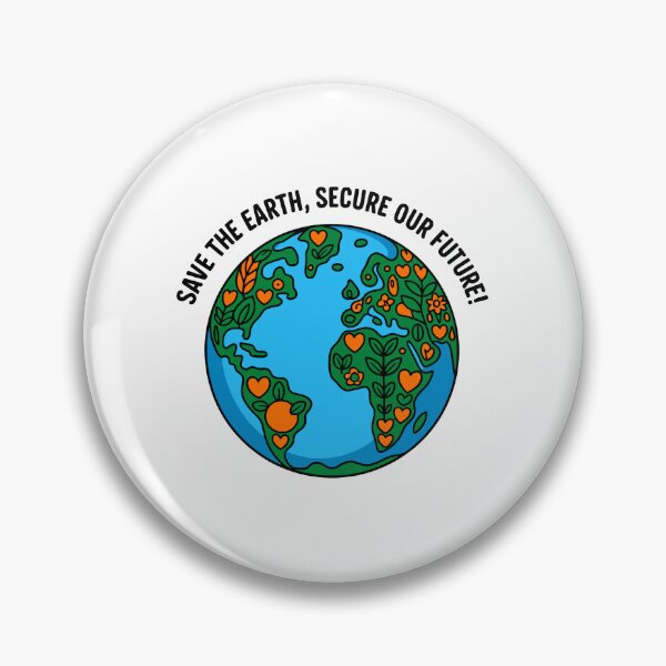Item preview, Save The Earth, Secure Our Future! Environmental Activist Planet Conservation designed and sold by artcultreone.