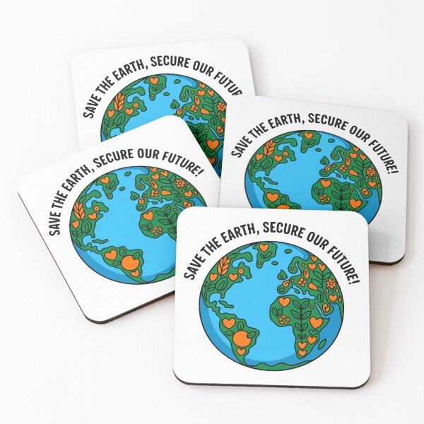Item preview, Save The Earth, Secure Our Future! Environmental Activist Planet Conservation designed and sold by artcultreone.