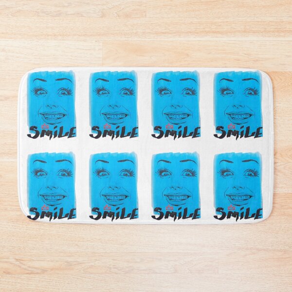 Item preview, Blue Smile – Minimalist Face Art with Bold Expression designed and sold by RennerRangel.
