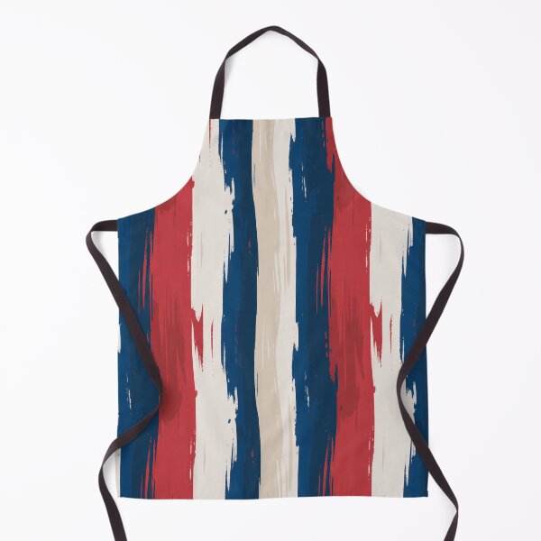 Item preview, Patriotic Brush Stroke Stripe Pattern Seamless Red White Blue Painted Design designed and sold by OldGloryForge.