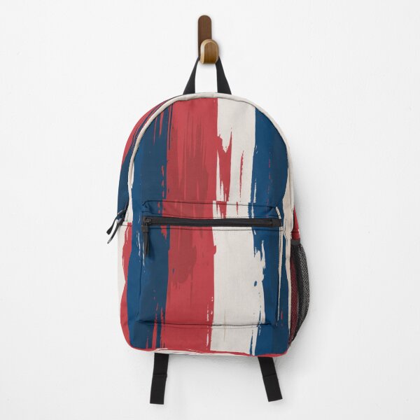 Item preview, Patriotic Brush Stroke Stripe Pattern Seamless Red White Blue Painted Design designed and sold by OldGloryForge.