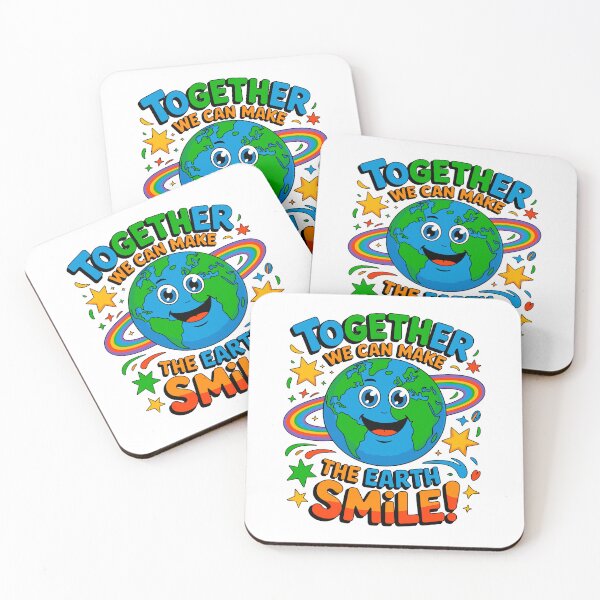 Item preview, Together We Can Make The Earth Smile! Environmental Protection Earth Day Activism designed and sold by artcultreone.