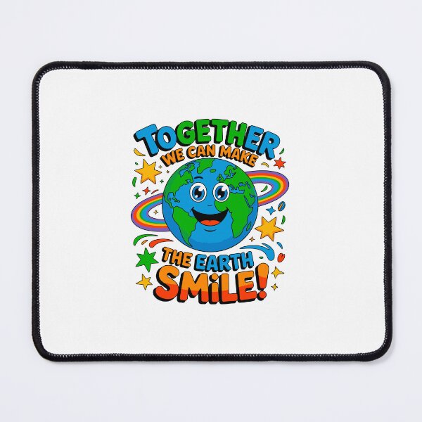 Item preview, Together We Can Make The Earth Smile! Environmental Protection Earth Day Activism designed and sold by artcultreone.