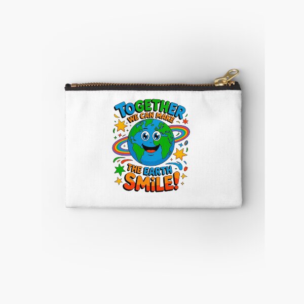 Item preview, Together We Can Make The Earth Smile! Environmental Protection Earth Day Activism designed and sold by artcultreone.