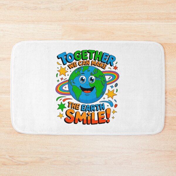 Item preview, Together We Can Make The Earth Smile! Environmental Protection Earth Day Activism designed and sold by artcultreone.