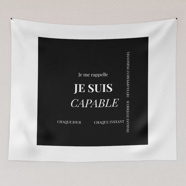 Item preview, "I am capable" – Positive Affirmation & Personal Development designed and sold by DIAMVERA.