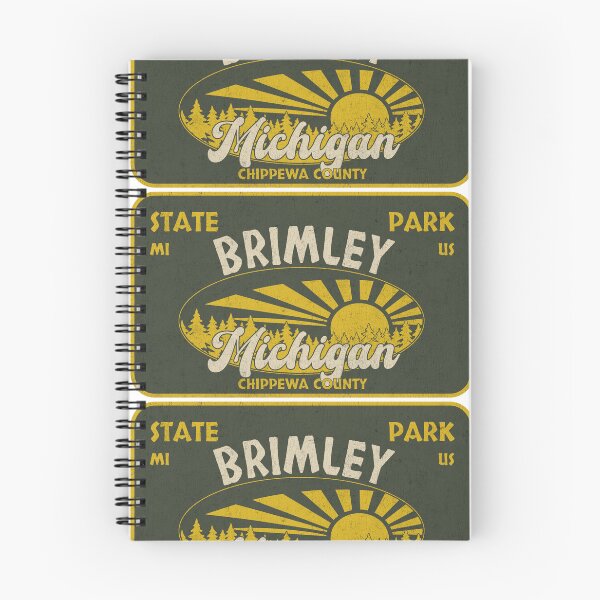 Item preview, Brimley State Park, Chippewa County, Michigan, badge design designed and sold by Wanderful-roads.