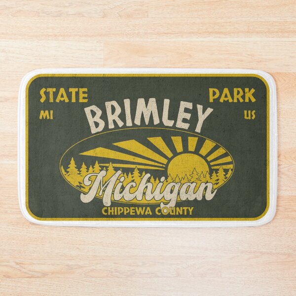 Item preview, Brimley State Park, Chippewa County, Michigan, badge design designed and sold by Wanderful-roads.
