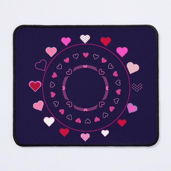 Item preview, Heart Mandala Mix - Pink and Red Valentine Circle designed and sold by SolutionsArt.
