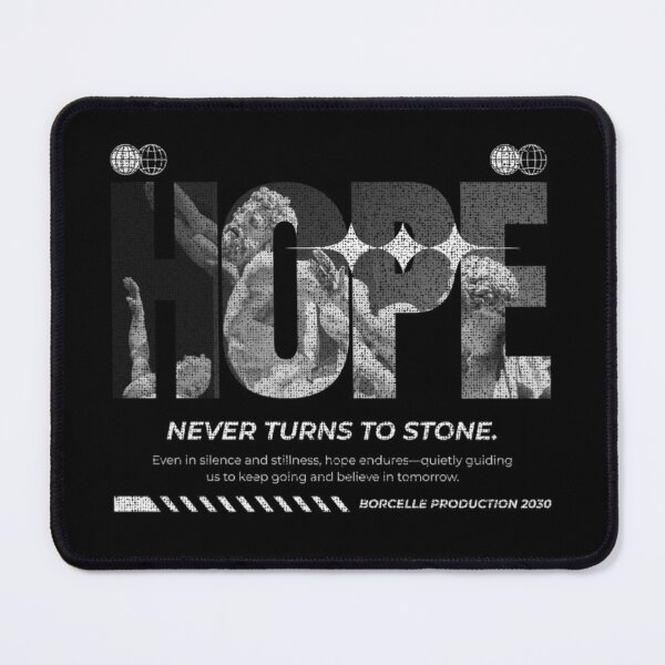 Item preview, Hope Never Turns To Stone T-Shirt | Inspirational Typography Design | Vintage Statue Aesthetic Graphic designed and sold by PixelVibe Art.