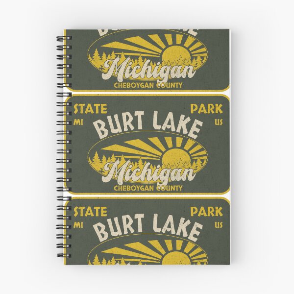 Item preview, Burt Lake State Park, Cheboygan County, Michigan, badge design designed and sold by Wanderful-roads.