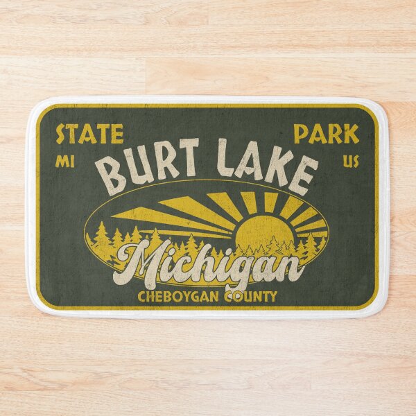 Item preview, Burt Lake State Park, Cheboygan County, Michigan, badge design designed and sold by Wanderful-roads.