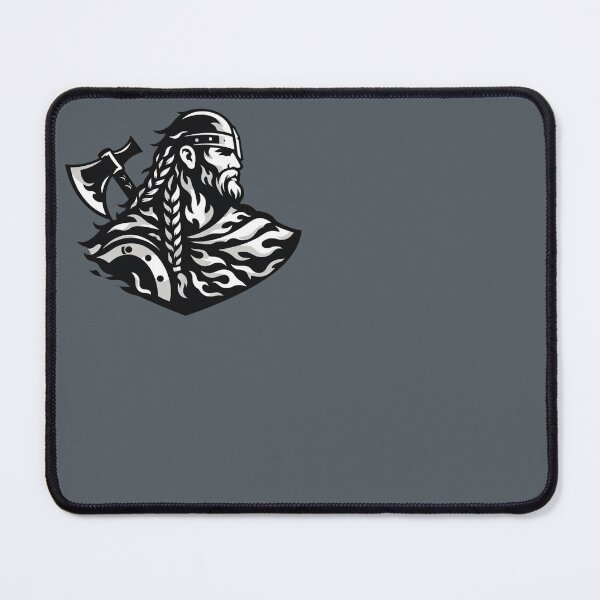 Item preview, Viking Warrior with Fire and Axe – Norse Flame Emblem designed and sold by SilentPowerArt.