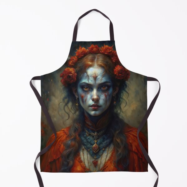 Item preview, Young Demoness Portrait with Horns and Roses designed and sold by DarkHolyQueen.