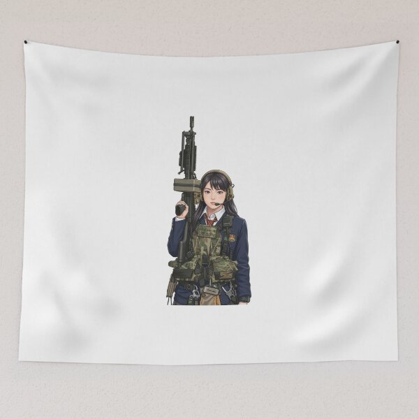 Item preview, Machine Gun Girl designed and sold by RAWLIFEGRAPHIC.