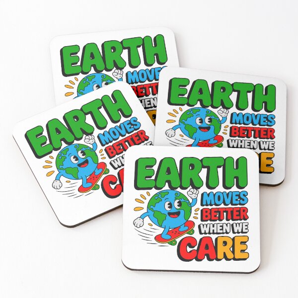 Item preview, Earth Moves Better When We Care Environmental Protection Planet Care Sustainability designed and sold by artcultreone.