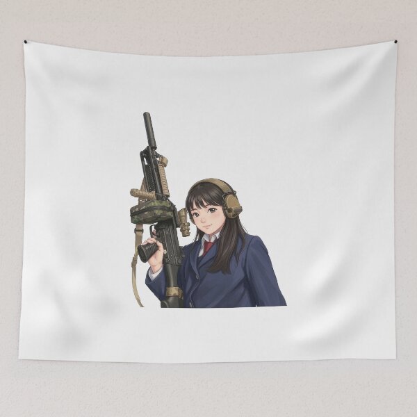 Item preview, Machine Gun Girl designed and sold by RAWLIFEGRAPHIC.