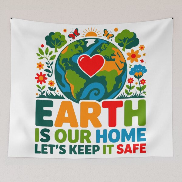 Item preview, Earth Is Our Home Let's Keep It Safe Planet Conservation Environmentalist Earth Day designed and sold by artcultreone.