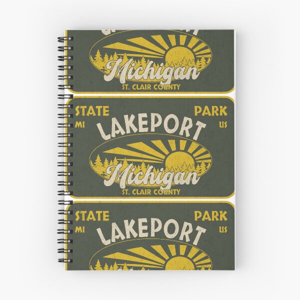 Item preview, Lakeport State Park, St. Clair County, Michigan, badge design designed and sold by Wanderful-roads.
