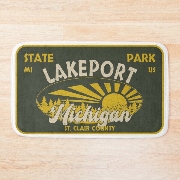 Item preview, Lakeport State Park, St. Clair County, Michigan, badge design designed and sold by Wanderful-roads.