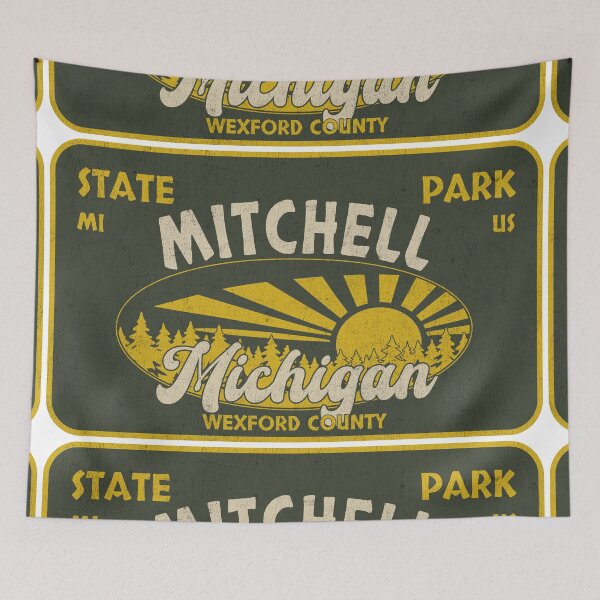 Item preview, Mitchell State Park, Wexford County, Michigan, badge design designed and sold by Wanderful-roads.