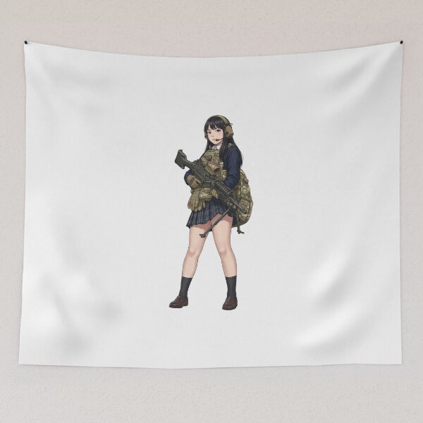 Item preview, Machine Gun Girl designed and sold by RAWLIFEGRAPHIC.