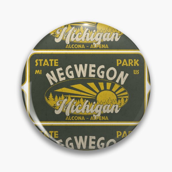 Item preview, Negwegon State Park, Alcona - Alpena, Michigan, badge design designed and sold by Wanderful-roads.