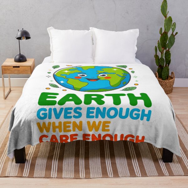 Item preview, Earth Gives Enough When We Care Enough Earth Day Environmentalist Conservation designed and sold by artcultreone.