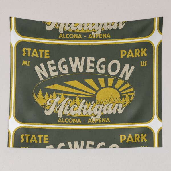 Item preview, Negwegon State Park, Alcona - Alpena, Michigan, badge design designed and sold by Wanderful-roads.