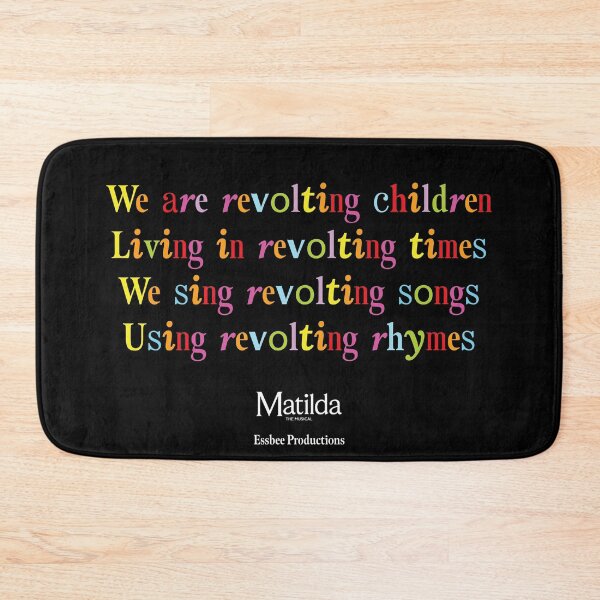 Item preview, Revolting Children - Matilda Musical Protest Sign designed and sold by EssbeePrdctns.