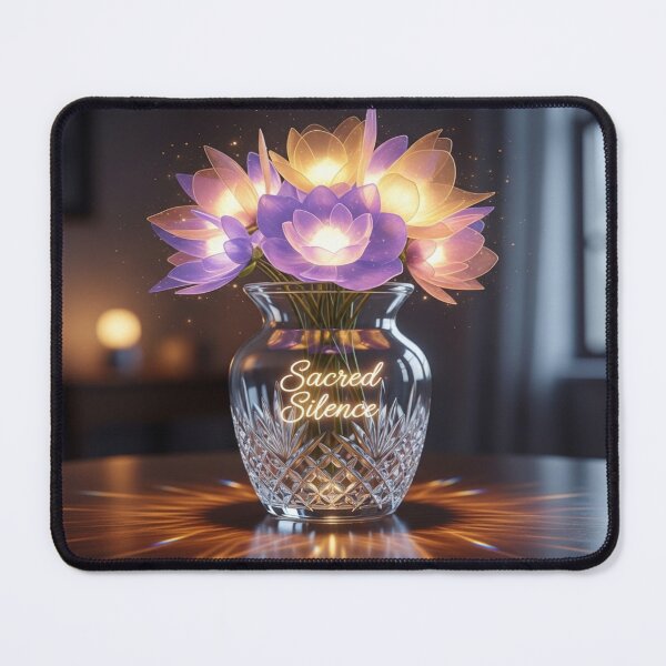 Item preview, Sacred Silence – Glowing Floral Vase Design designed and sold by Cristhian Almanza.