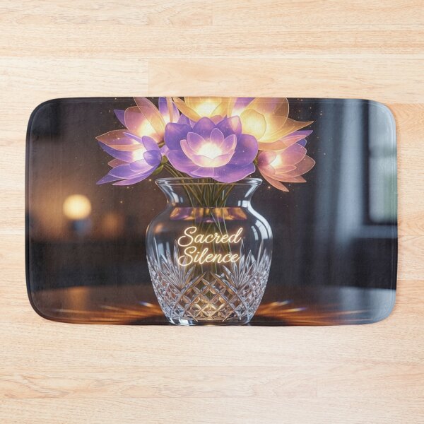 Item preview, Sacred Silence – Glowing Floral Vase Design designed and sold by Cristhian Almanza.