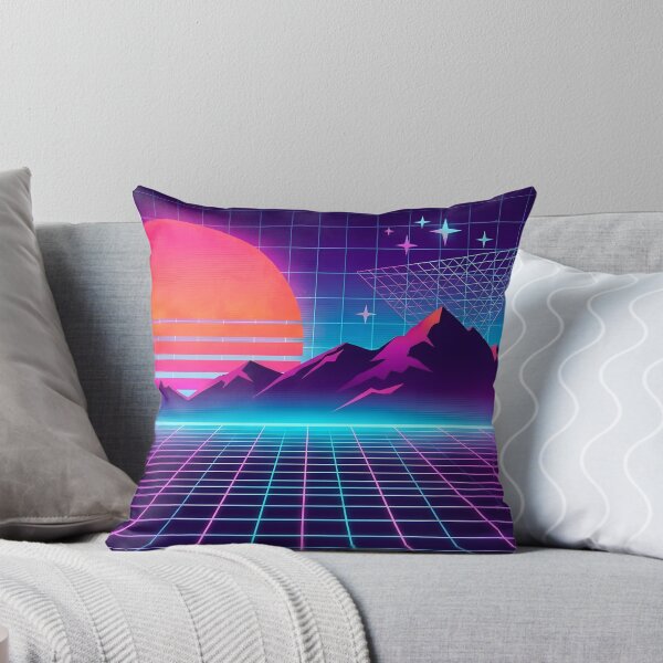 Item preview, Retro Synthwave Neon Grid Sunset - Cyberpunk 80s Futuristic Landscape designed and sold by GreatPeopleMind.
